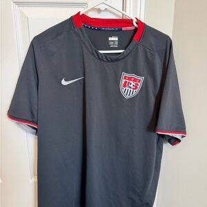 Nike USA Dark Gray Jersey with Red Trim